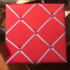 Pin board to collect pictures etc on.